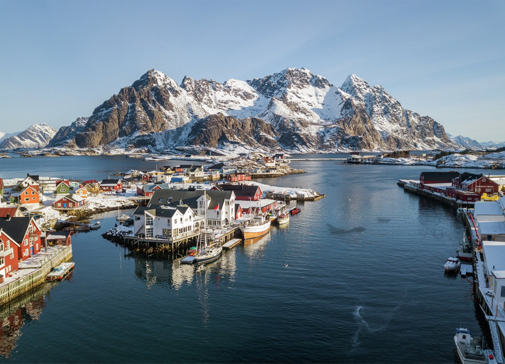 Henningsvaer from afar